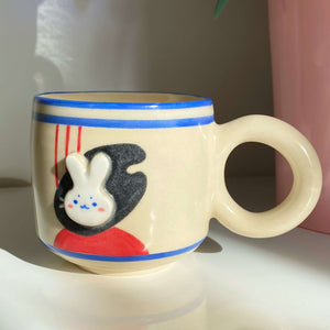 White Rabbit Candy Mug (food safe)